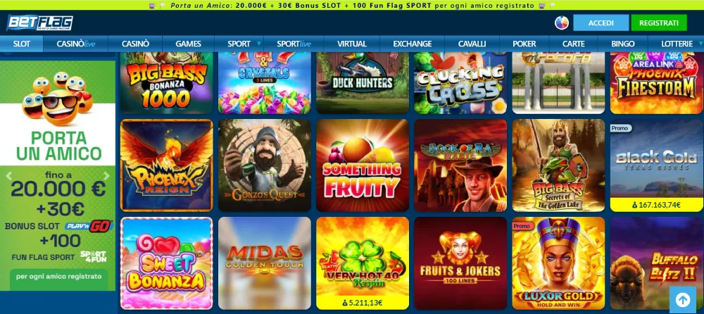 Betflag slot machine online