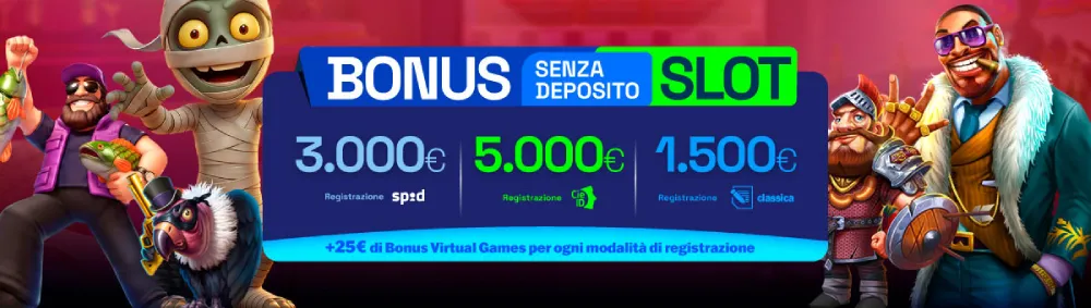 Bonus senza deposito Betflag slot